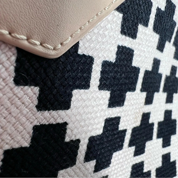 SPARTINA Daufuskie Island Linen & Leather Maxi Tote Shoulder Bag - Picture 12 of 12